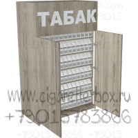 Торговый диспенсер для табачных изделий с распашными дверями на шестью полок с гравитацией 