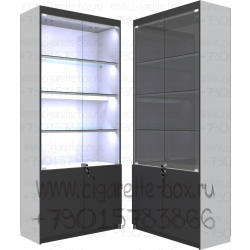 Тонированные витрины с подсветкой для табачных товаров