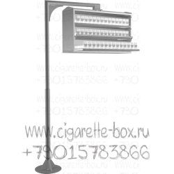 Прикассовые сигаретные диспенсеры на г образной ножке.