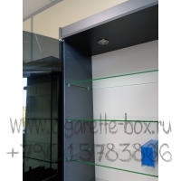 Витрина из лдсп с пятью стеклянными полками