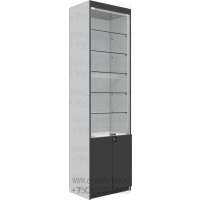 Витрина из лдсп с пятью стеклянными полками