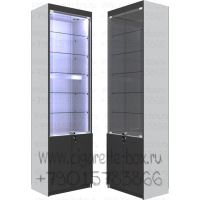 Витрина из лдсп с пятью стеклянными полками