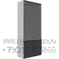 Витрина из лдсп с задней стенкой экономпанель с тонированными дверками