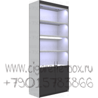 Витрина с тремя полками из лдсп без стеклянных дверей