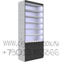 Витрина с пятью полками из лдсп без стеклянных дверей