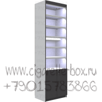 Витрина для торговли из дсп без дверей с пятью полками