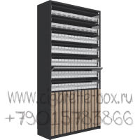 Шкаф для  продажи сигарет с синхронными дверками