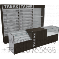 Пристенный торговый павильон для продажи табачных изделий