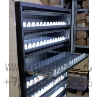 Шкаф для продажи сигарет с LED подсветкой каждой выдвижной полки 