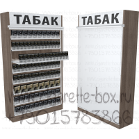 Шкаф для табачных упаковок с восьмью полками с рулонной шторкой