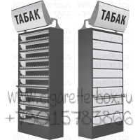 Шкаф металлический для продажи сигарет со складными створками в комплекте с лайтбоксом