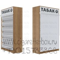 Торговый сигаретный шкаф с шестью полками на гравитации без регулировки ячеек.