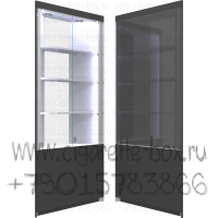 Витрина наружный угол с тремя полками из лдсп